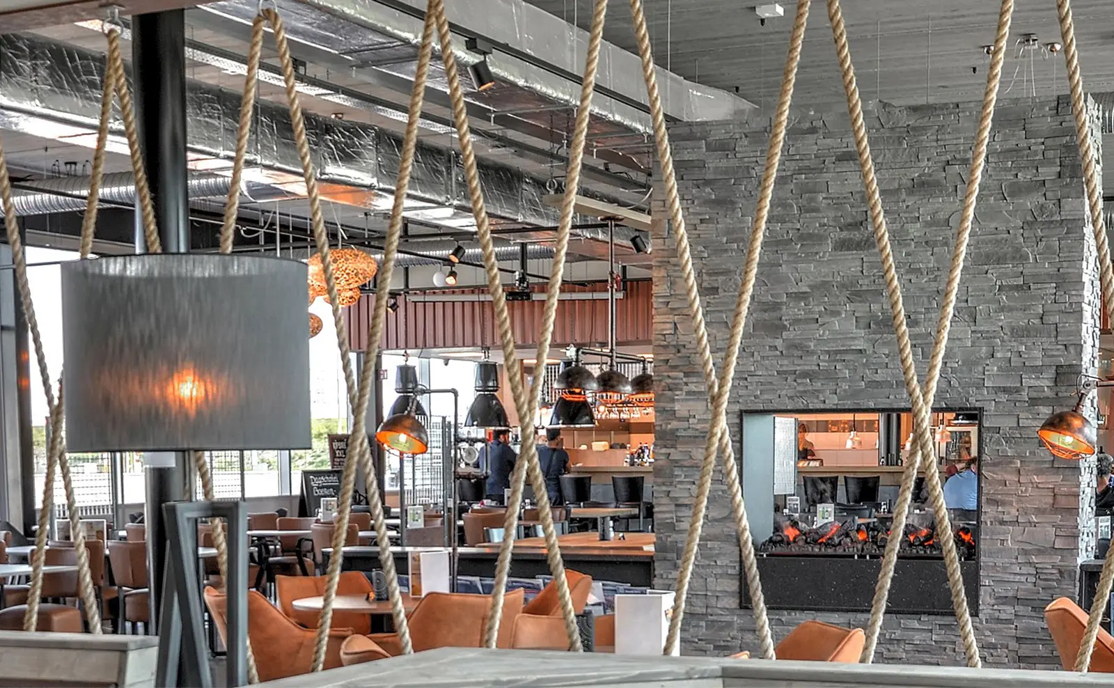 Bar en koffiehoek van Routiers Maasvlakte